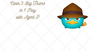 Disney Tsum Tsum  Clear 3 Big Tsums in 1 Play  Agent P [upl. by Nehgaem]