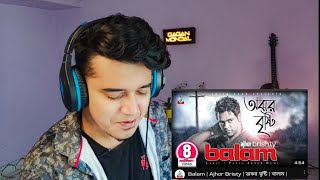 Reacting Balam  Ajhor Bristy  অঝর বৃষ্টি  বালাম  Official Music Video [upl. by Marmion]