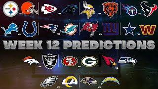 NFL Week 12 Predictions [upl. by Petey]