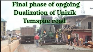 Final phase of ongoing Dualization of Unizik Temspite road [upl. by Jocko]