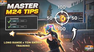 BGMI TDM M24 Tips and Tricks  BGMI m24 headshot sensitivity  PUBGBGMI M24 TIPS AND TRICKS ✅✅ [upl. by Athal94]