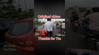 Police ko thoka original video indore trafik viralmillionviews original motovlog chapri bike [upl. by Alletse]