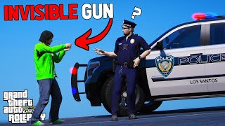 USING AN INVISIBLE GUN TO TROLL COPS  GTA RP [upl. by Bega205]