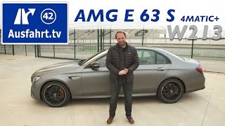 2016 MercedesAMG E 63S 4MATIC W213  Fahrbericht der Probefahrt Test Review Ausfahrttv [upl. by Valiant]