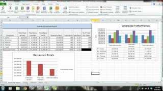 MS Excel 2010 Tutorial Employee Sales Performance Report Analysis amp Evaluation  PART 1 [upl. by Yzdnil]