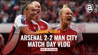 Arsenal 22 Manchester City  Womens Super League  Match Day Vlog  Arseblog News [upl. by Edmon]