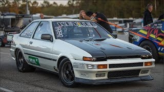 AE86 Corolla 69207 and Subaru in the 7s Keytel Racing  Real Street [upl. by Mrots]