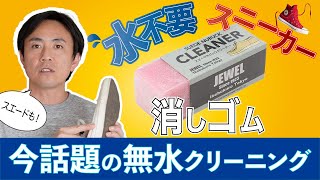 「スニーカー洗い方」誰でも簡単にできる！スエード・キャンパス生地のスニーカーを洗剤＆水不要でクリーニングする方法 [upl. by Ahsemat493]