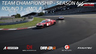 RCI TV  Team Championship S6  Round 3  Imola  PRO  Live Commentary [upl. by Liddie]