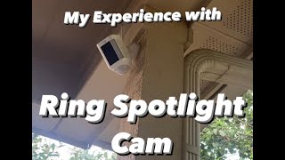 Outdoor Ring Spotlight Camera  Honest Product Review [upl. by Yerak233]