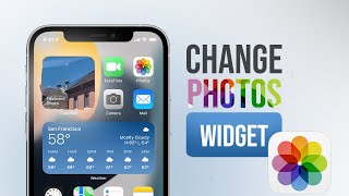 How to Change Featured Photos on iOS 15 customize widgets [upl. by Bramwell]