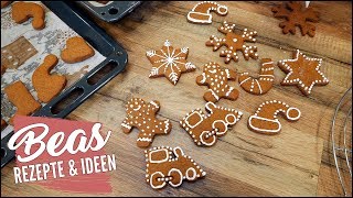 Lebkuchen Plätzchen zum ausstechen und verzieren  Weihnachtsplätzchen [upl. by Akamahs]