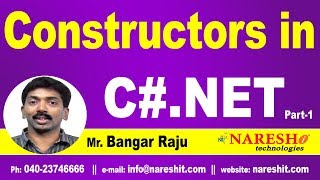 Constructors in CNET Part 1  CNET Tutorial  Mr Bangar Raju [upl. by Ahselaf]