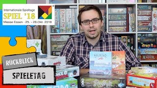 Spieletag  SPIEL 2018  Was war auf dem Tisch [upl. by Dessma263]