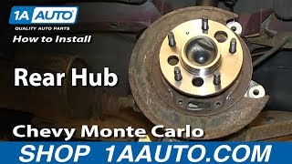 How to Replace Wheel Bearing amp Hub 0005 Chevy Monte Carlo [upl. by Ahsaten]