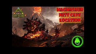 ARK LOST ISLAND  MAGMASAUR SECRET EGG NEST [upl. by Freeland394]