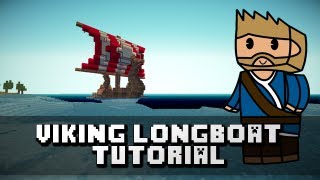 Minecraft Tutorial  Viking LongboatNordic Ship [upl. by Nerin855]