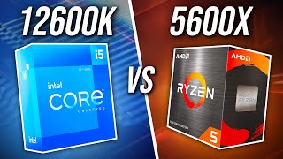 12600K vs 5600X  Intel Destroys AMD For Less [upl. by Analart291]