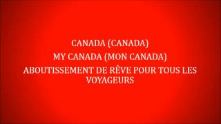 Canada Youre a Lifetime Journey Lyrics by Eva Avila [upl. by Hube226]