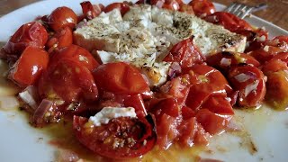 Delicious Roasted Tomato and Feta Cheese Recipe Ninja Foodi Max AG551 UK Air Fryer and Health Grill [upl. by Alac]