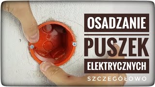 Osadzanie puszek elektrycznych w ścianie  szczegółowo  mój sposób  gniazdko elektryczne [upl. by Gathers240]