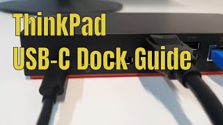 How to setup the Lenovo ThinkPad USB C Dock [upl. by Leila]