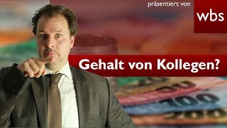 Was verdienen meine Kollegen Das neue Entgelttransparenzgesetz  Rechtsanwalt Christian Solmecke [upl. by Dyraj]