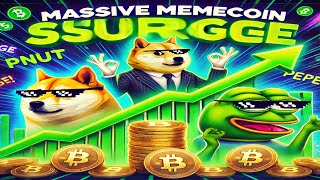 💥Crypto LIVE  DOGECOIN LIVE PNUT MELTING FACES Bitcoin UPDATE PEPE BUY THE DIP [upl. by Delanty346]