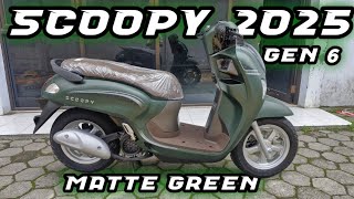 NEW SCOOPY TERBARU 2025 MATTE GREEN LEBIH RINGAN  REVIEW LENGKAP [upl. by Ardnwahs]