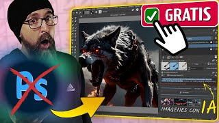 ¿El FIN de PHOTOSHOP 👋 Prueba esta NUEVA IA Gratis para Crear y Editar Imágenes  Tutorial Krita AI [upl. by Quar]