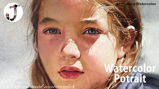 Watercolor portrait painting │ 인물수채화 초상화 수채화 │ [upl. by Reniti]