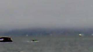 Kite surf jump behind a jetski [upl. by Enelloc373]