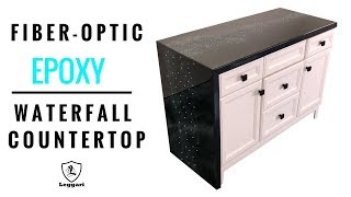 Fiber Optic Waterfall Epoxy Countertop  YouTube Winner [upl. by Chryste]