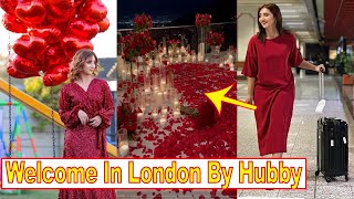 Sehar Mirza Welcome At London By Husband Talha ❤️  Jannat Mirza Sister wedding [upl. by Anole]