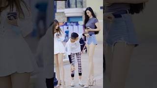 Tall girl from china ⚡🥵 cute tall girl seen on street  Korean tall girls tallgirlstyle [upl. by Millburn]