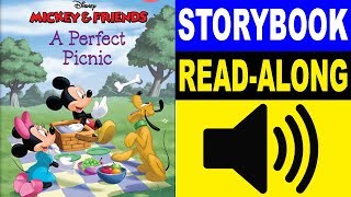 Mickey amp Friends Read Along Story book  A Perfect Picnic  Read Aloud Story Books for Kids [upl. by Ativad]