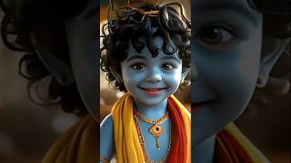 Adorable Baby Krishna Steals Butter  Cute Mischief in Cartoon Shortskrishna krishnastatus [upl. by Lymann]