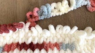 How to Make a Loop Yarn Blanket [upl. by Aniles871]