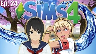 Drowning Asu Rival Elimination 5  The Sims 4 Yandere Simulator Challenge  Ep 24 [upl. by Ewer693]