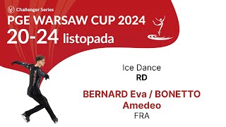 19 Eva BERNARD Amedeo BONETTO FRA ID RD PGE Warsaw Cup 2024 [upl. by Aicatsana]