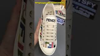 The best sneakersFendi Domino Colorblock embroidered canvas low top shoes from BOOTSFY shoes [upl. by Nylde]