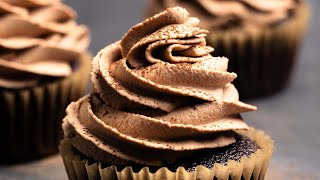 Chocolate Whipped Cream Frosting 5 Minute Recipe [upl. by Yekcim]