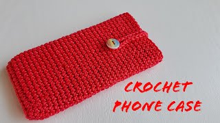 How to Crochet Phone Case for Beginners Super Easy DIY [upl. by Alarice]