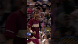 Popyrins extended grunt vs Djokovic🦁tennis djokovic shorts [upl. by Imefulo99]