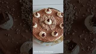 Chocolate Cheesecake RecipeEasy Recipe by food feast official short [upl. by Strohbehn]