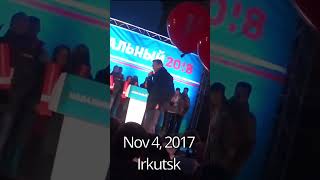 November 4 2017 Irkutsk Alexei Navalnys rally [upl. by Nonac387]