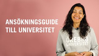 Hur söker man till universitetet [upl. by Anaitit]