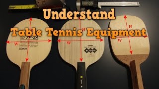 Understand Table Tennis Equipment  Choose Best Paddle and Rubber [upl. by Riva858]