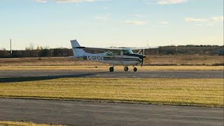 Cessna 172 Skyhawk take off at Guelph Air Park [upl. by Annamaria666]