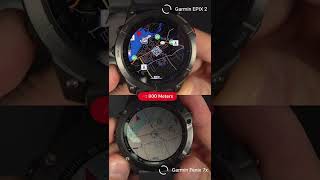 Garmin Fenix 7x vs Epix 2 MAP Detail Comparison shorts [upl. by Eneja772]